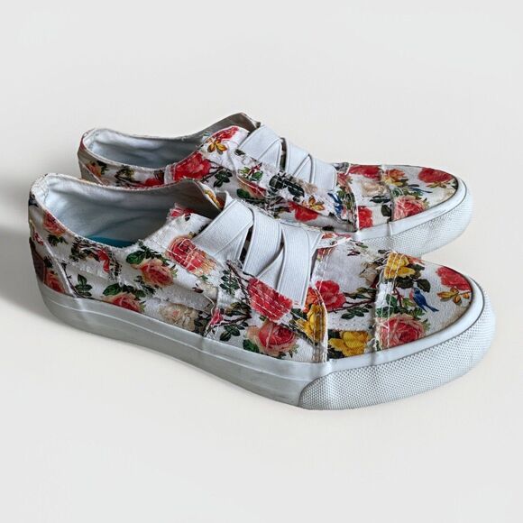 Blowfish Malibu Slip On Floral Size 5.5 Womens Round Toe‎ Walking Shoes Sneaker - Picture 1 of 8
